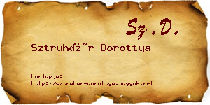 Sztruhár Dorottya névjegykártya